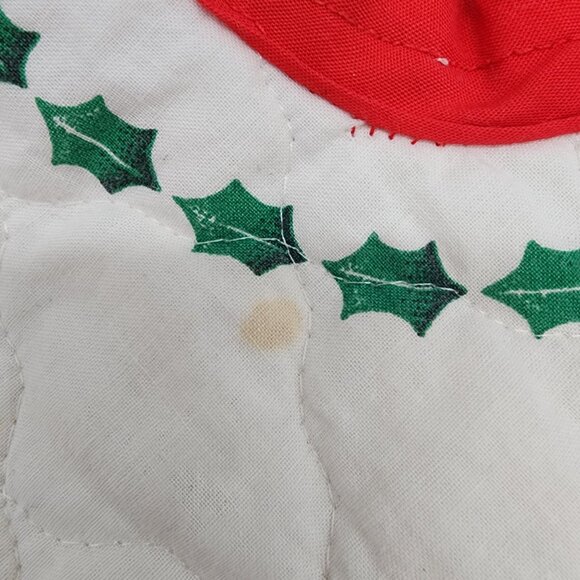 Vintage handmade Christmas tree Skirt 36 x 36 - Picture 3 of 4